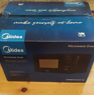 midea: Midea mikrodalğalı soba və zərif porselen servis qabı dəsti 1) Midea — 1