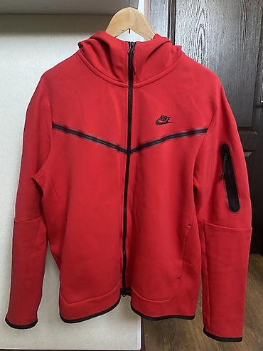 Толстовки: Мужская толстовка, L, XL, Nike, Б/у, цвет - Красный, Самовывоз — 1