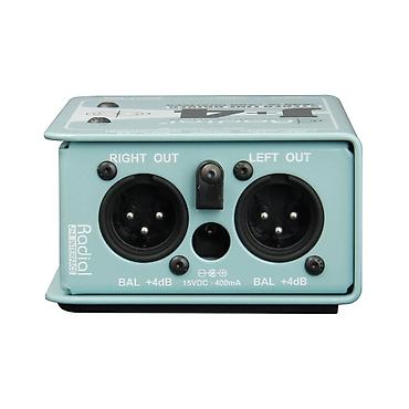 line 6: Radial J+4 — стерео линейный интерфейс -10 dBV → +4 dBu. Ключевые — 2