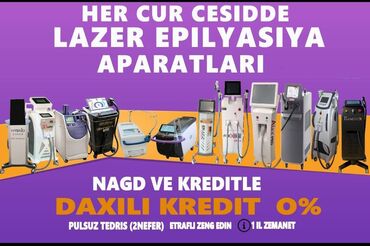 Gözəllik və estetika avadanlığı: Lazer aparatlari her cur cesidde yeni ve islenmis,diodlar satilir