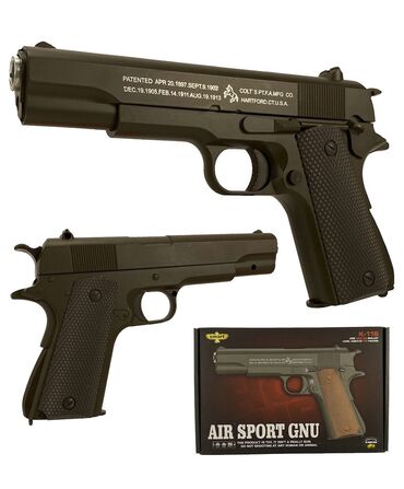 детские пистолет: Airsoft Gun K116 железный игрушечный пистолет! Полностью из металла