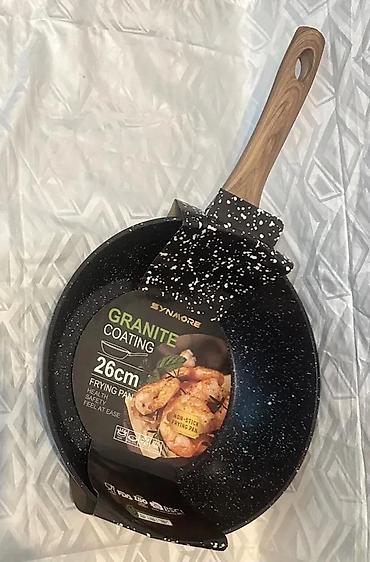 drveni stol: WOK Granitni tiganj 26X7,5cm NOVO. Opis proizvoda: Wok tiganj 26 cm je — 6