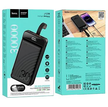 перегрев: Внешний аккумулятор Hoco J123B Intelligent Balance 30000 мА·ч - — 1
