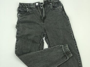 spodnie z dziurami czarne: Jeans, 12 years, 146/152, condition - Good