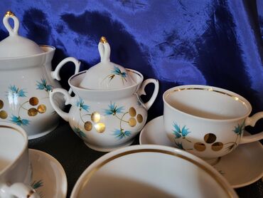 Ostali antikviteti: Komplet za kafu,caj USSR porcelan 1960g +. Sovjetski stari — 5