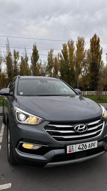 транспорт каракол: Hyundai Santa Fe: 2017 г., 2 л, Автомат, Дизель, Кроссовер