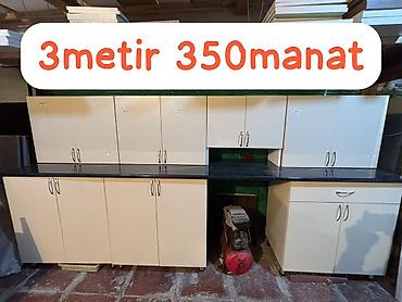 кухня мебель: Mətbəx mebeli dəsti Tezedi istifade olunmuyub - Ümumi uzunluq: 303sm — 1