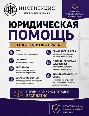 Юридические услуги | Административное право, Гражданское право, Конституционное право | Консультация, Аутсорсинг