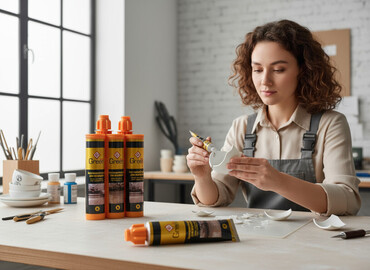 эпоксидная смола: Клей "Bell Green" предназначен для надежного склеивания фарфоровых