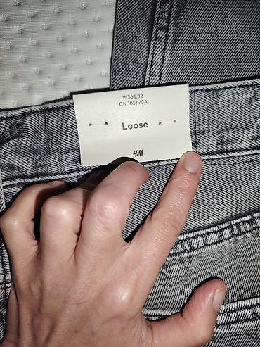 legend farmerke muske: H&M muške farmerke – Loose fit *dužina 104 cm *poobim kukova 52cm — 4
