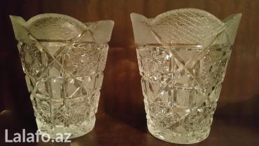 вазы керамические: Вазы-2 штуки.Чехия.Хрусталь.1 шт 35 ман