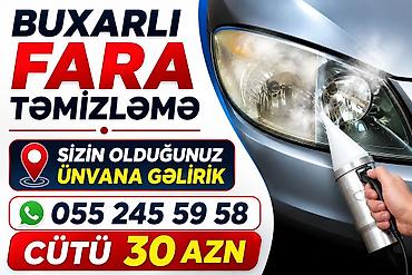 Buxarlı fara təmizləmə xidməti - Avtomobil faralarının buxar