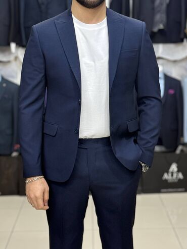 Kostyumlar: Kişi kostyum dəsti - Stil: Klassik, dar kəsim (slim fit) iki düyməli — 4