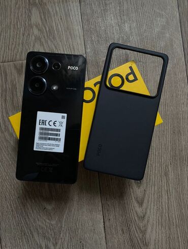 купить телефон поко: Poco M6 Pro, Колдонулган, 256 ГБ, түсү - Кара, 2 SIM