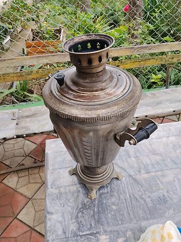 ev saatlar: Klassik köhnə tip samovar - Material: mis/qalay alaşımı gövdə, tökmə — 1
