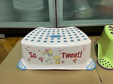 Ostali dečiji nameštaj: Dečiji dvostepenička/klupica za penjanje - Stabilna plastična klupica — 1