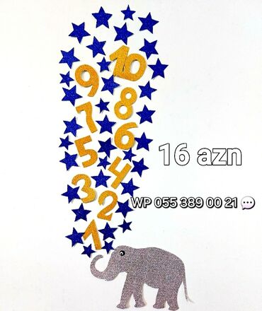 Digər ev dekoru: Məktəb və uşaq bağçası divarları üçün dekorativ aplikasiya setləri - — 9