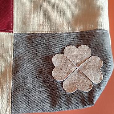 Torbe: Platnena tote torba – patchwork dizajn - Ručno šivena torba od — 7