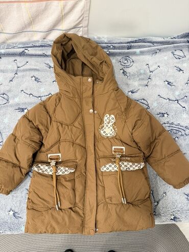 купить куртку детскую на мальчика: Детская утепленная куртка с капюшоном на 6-7 лет - Цвет