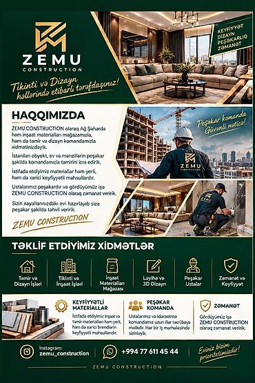ziya bünyadov: Peşakar komandamızla siz dəyərli müştərilərin xidmətindəyik. Ev — 4