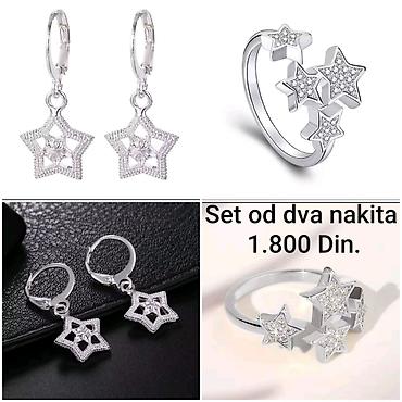 sat: Posrebreni set nakita od hirurskog čelika sa žigom S925 sa motivom — 1