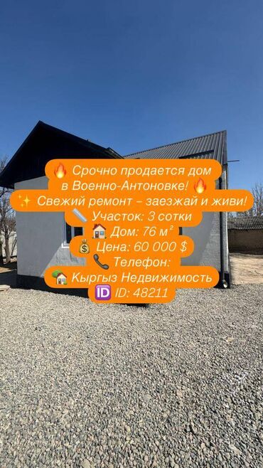 Продажа домов: Дом, 76 м², 3 комнаты, Агентство недвижимости, Евроремонт