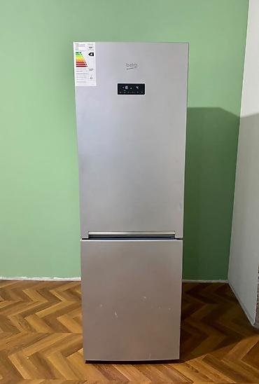 Холодильник Beko с нижней морозильной камерой, серебристый (inox