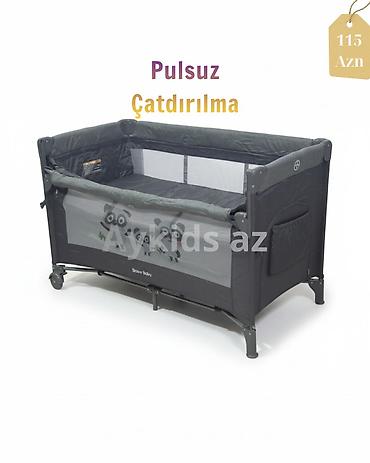 Manejlər: ✳️ Uşaq Çarpayı Manej Yeni ✳️ 🔖 Qiymət: 115₼ Körpənizin həm rahat — 8