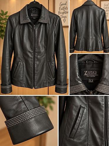 kozni sakoi: Ženska kožna jakna – Zahra’s Collection, veličina L - Materijal — 1