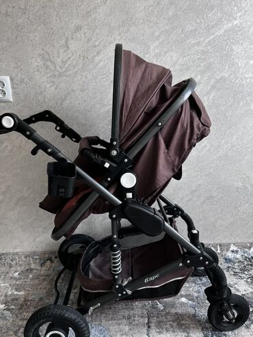 Коляски: Коляска, цвет - Коричневый, Б/у — 7