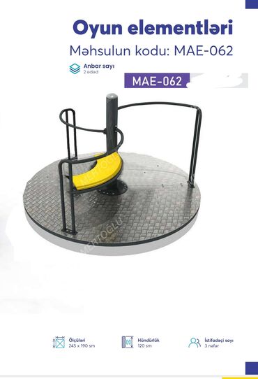 Manejlər: Uşaq oyun meydançası üçün peşəkar modul oyun kompleksləri Təklif — 50