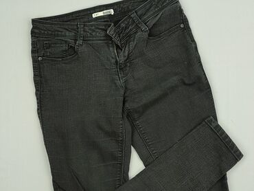dżinsy czarne z wysokim stanem: Denim, Jeans for women, size M