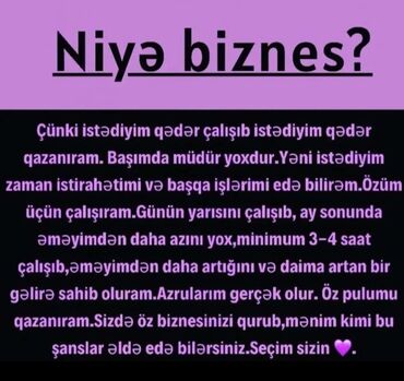bağçada iş elanları 2023: Evdən çıxmadan maaş cədvəlimiz maaş satışla görə deyil satış Edmədən