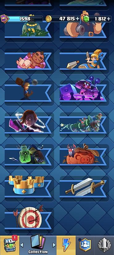 nerd sekilleri: Clash Royale hesabı – kolleksiya və resurslarla dolu oyun hesabı 10798 — 8