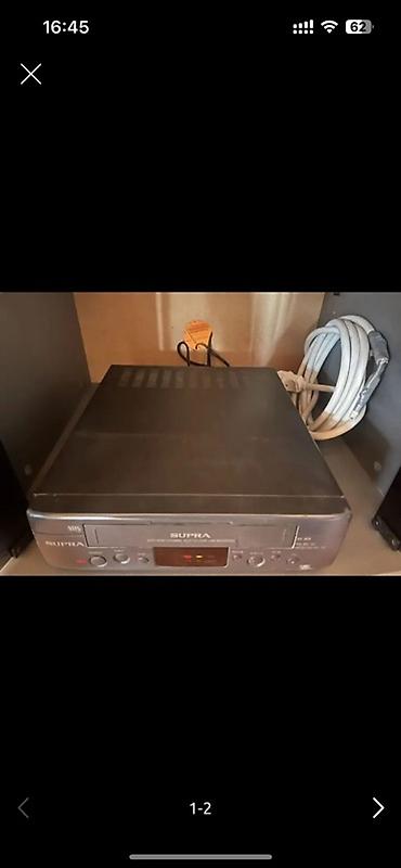 beng tv: SUPRA VHS videomaqnitofon Model: SUPRA SV-95R (ön paneldə qeyd var) — 2