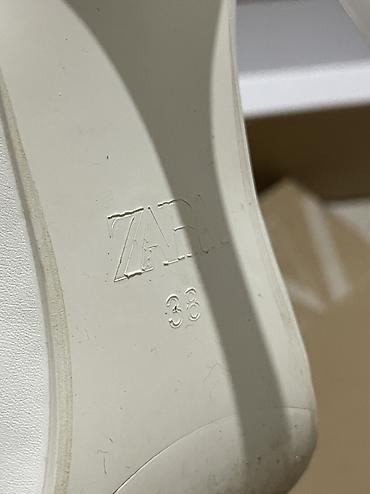надо делать: Туфли, 37.5, 38, Zara, Б/у, цвет - Белый, Самовывоз — 1
