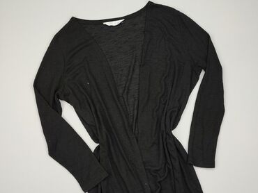 czarne t shirty damskie w serek: Kardigan, Primark, XL, stan - Dobry