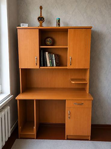 Офисные стеллажи: Набор мебели для комнаты в едином стиле (цвет теплый светлый — 2