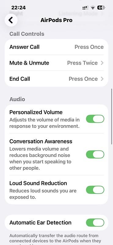 Səsgücləndiricilər, qulaqlıqlar və mikrofonlar: Apple AirPods Pro Salam AirPods Pro 2 Bütün funksiyaları aktiv — 9