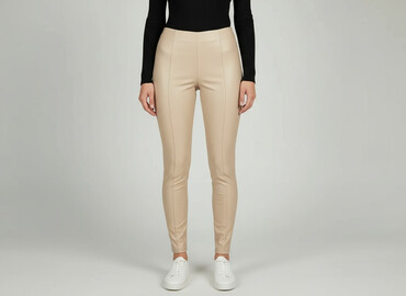 stradivarius spodnie z eko skóry: Sinsay, Leggings Elegant for women, size XS