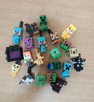 oyuncaq kukla: Minecraft mövzulu asqılar/figurlar dəsti - Oyun personajları və — 1