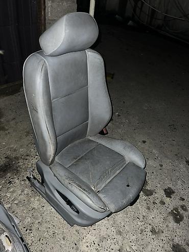 bmw 2002: Avtomobil üçün ön oturacaqlar (cütlük) - Material: boz rəngli dəri — 4
