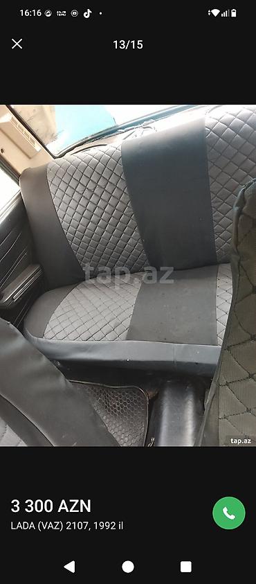 VAZ (LADA): LADA (VAZ) 2107 – 1992 il Qiymət: 3 300 AZN - Kuzov: sedan, mavi — 12