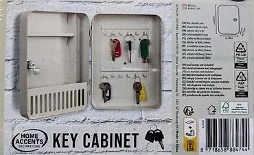 stilsko: Metalna kutija/ormarić za ključeve – Home Accents “Key Cabinet” - — 3