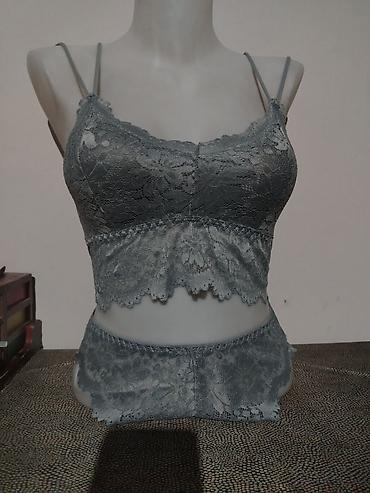 Нижнее белье: Qadın üçün incə krujeva alt geyimi - Modellər: krujevalı bralet və — 1