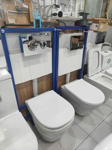 оконные рамы бу: Divara quraşdırılan unitaz dəsti, quraşdırma elementləri və xromlanmış