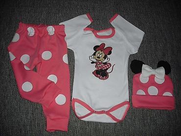 Kompleti: 3 dekni kompletic Vel 56-62 dvobroj do 3 meseci 68 do 5 meseci 74 do 9 — 22