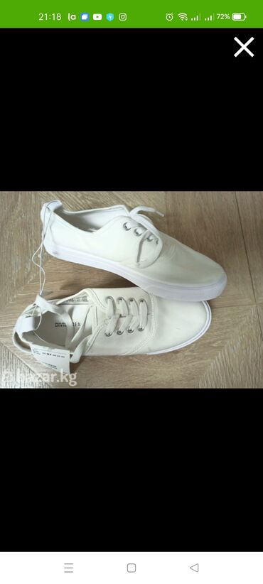 волейболный кросовка: Кроссовкалар, 37, H&M, Жаңы, түсү - Ак, Өзү алып кетүү