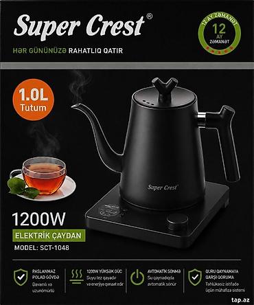 qovuqlu çay: Elektrik dəm çayniki Məhsul haqqında məlumat Super Crest SCT-1048 — 1