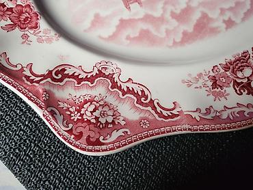 Ostali antikviteti: Servirni tanjir 1930g+ Johnson Brothers Old Britain Castels,Engleska — 10